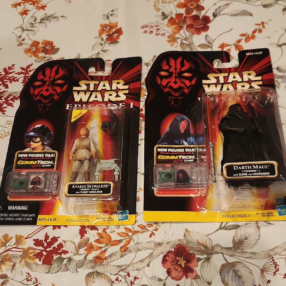 Star Wars Episode I Action Figures - Anakin Skywalker and Darth Maul